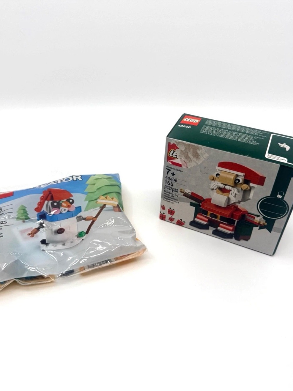 New Sealed LEGO 40206 Seasonal : Lego Santa - Box Damage and Snowman 30645